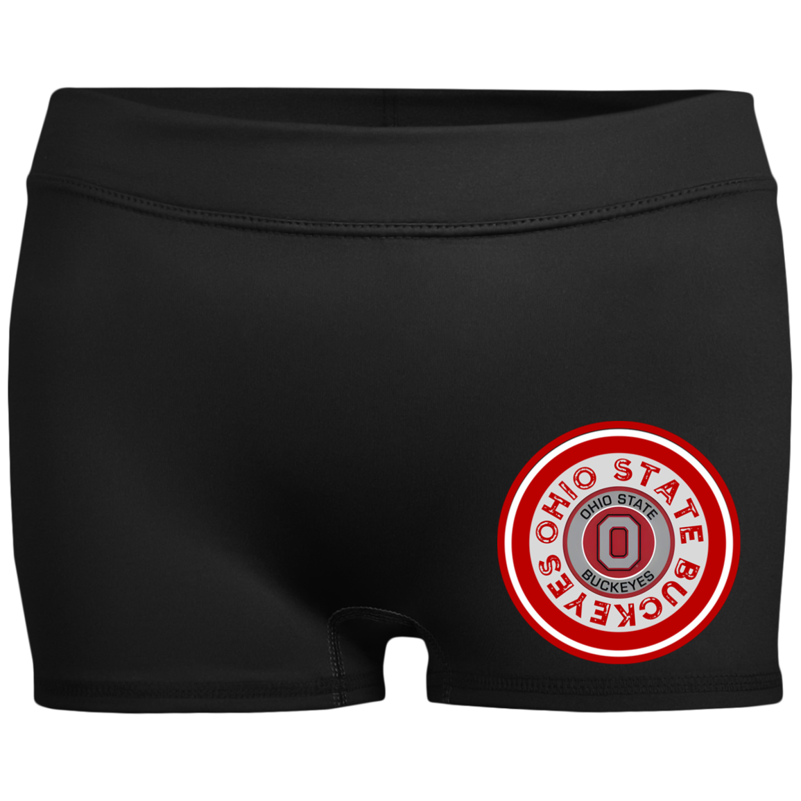 OLDOHIO Ohio State Ladies' Fitted Moisture-Wicking 2.5 inch Inseam Shorts