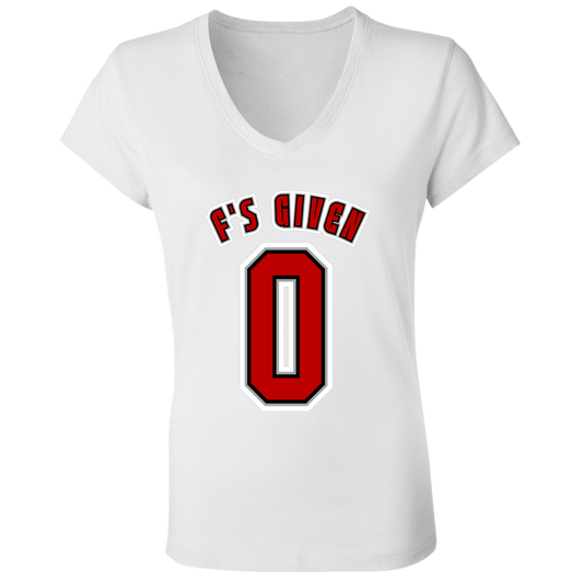 F'SGIVEN Ohio State Ladies' Jersey V-Neck T-Shirt