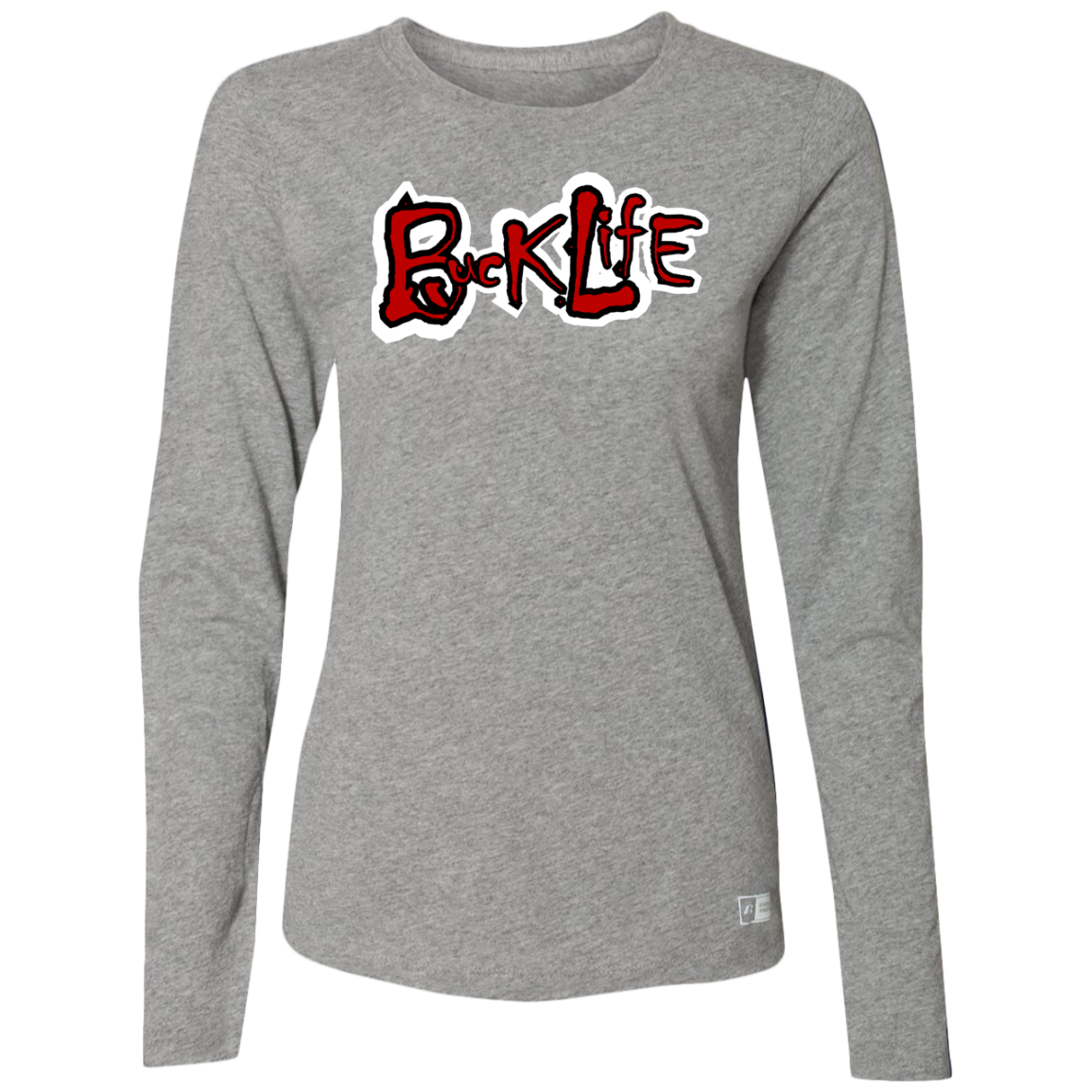 BUCK LIFE Ohio State Ladies’ Essential Dri-Power Long Sleeve Tee