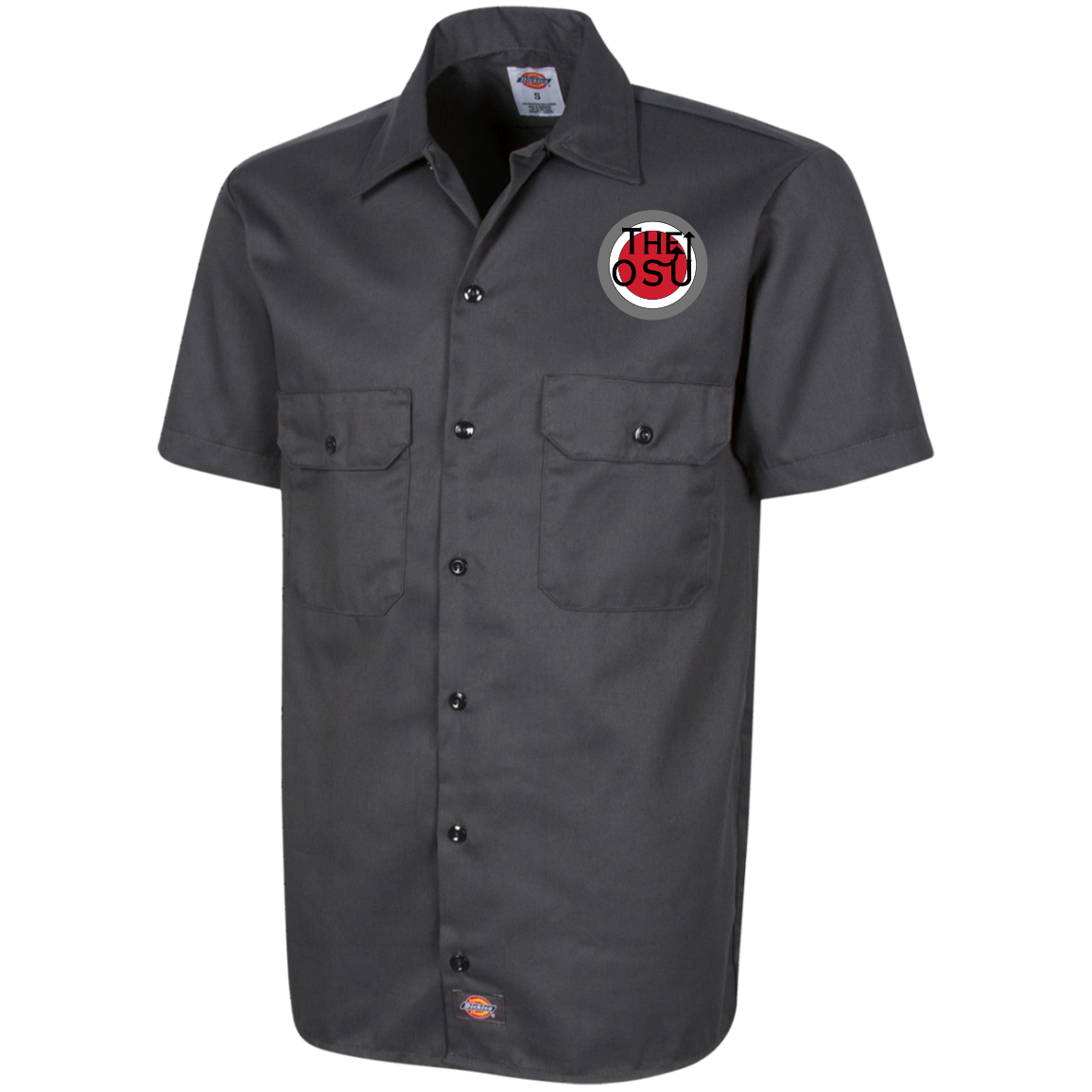 WHO SU Ohio State Dickies Men's Short Sleeve Workshirt