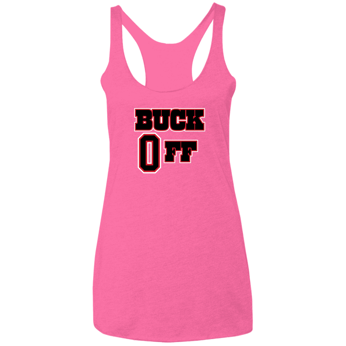 BUCKOFF Ohio State Ladies' Triblend Racerback Tank