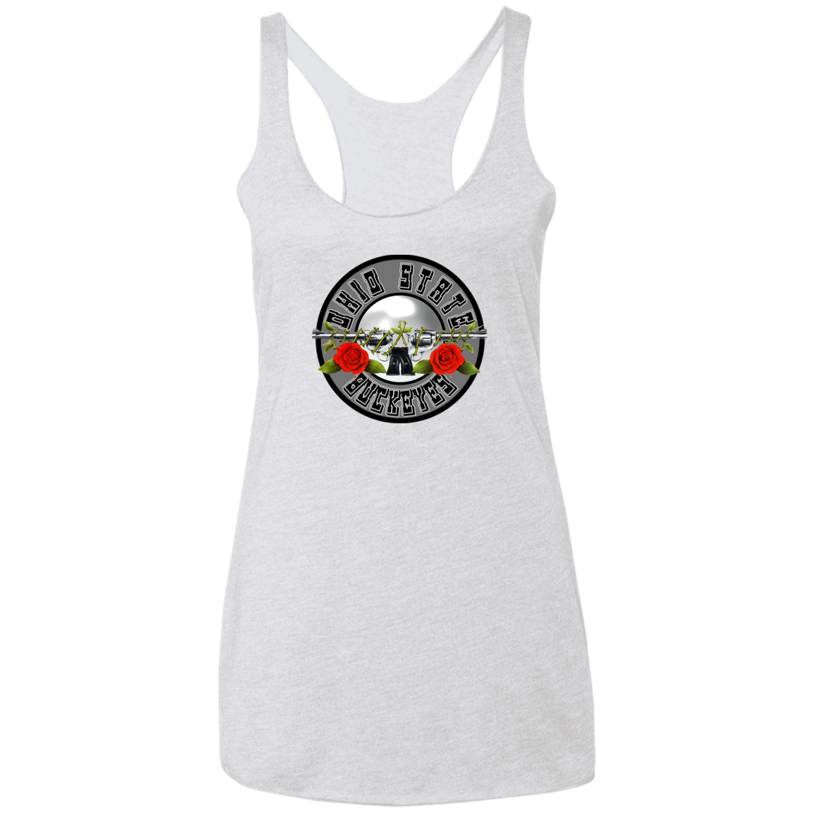 OBSESSION Ohio State Ladies' Triblend Racerback Tank