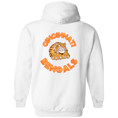 Cincinnati RETRO Zip Up Hooded Sweatshirt