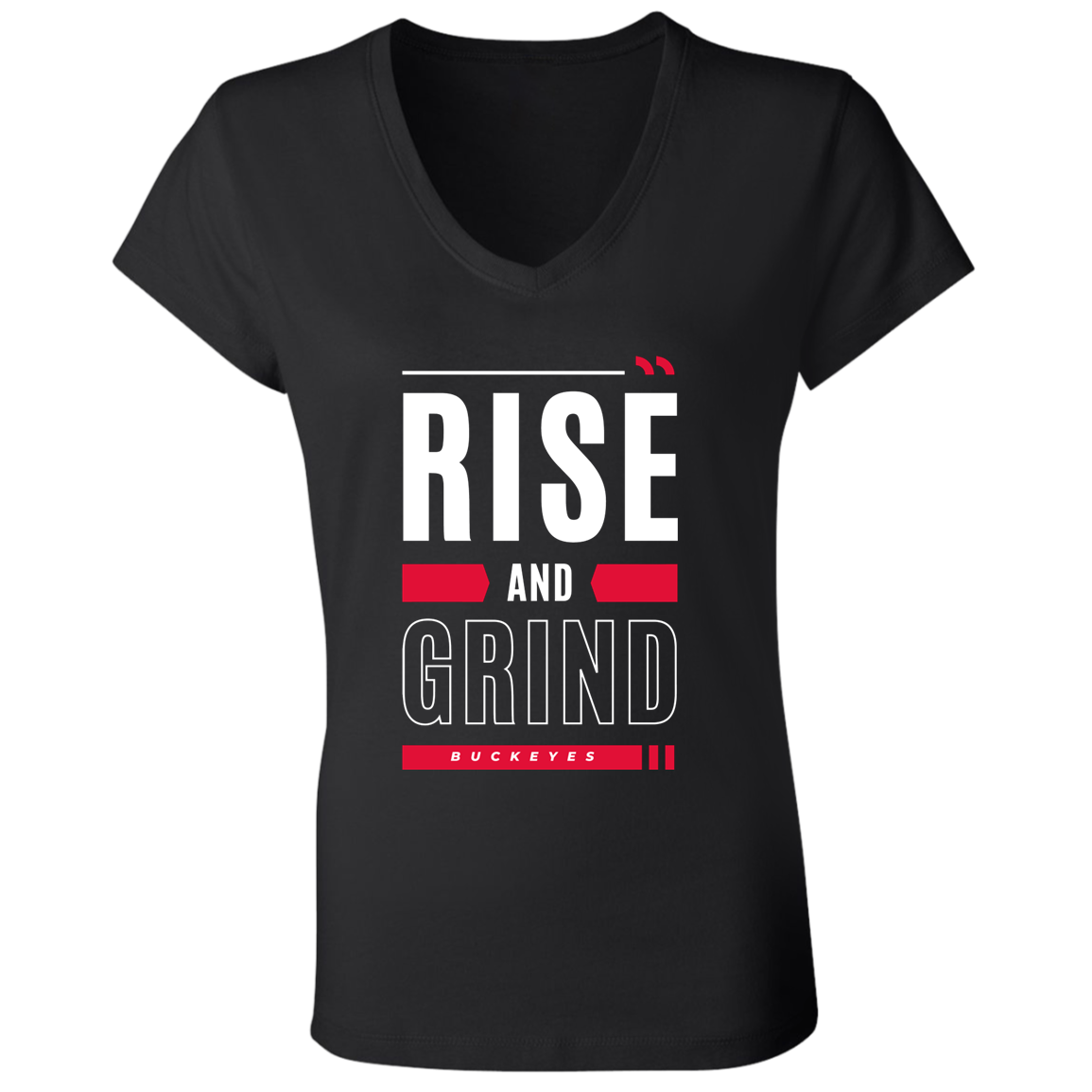 GRIND Ohio State Ladies' Jersey V-Neck T-Shirt