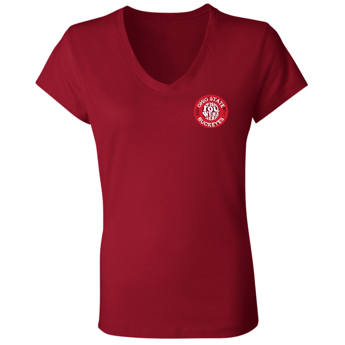 WISH Ohio State Ladies' Jersey V-Neck T-Shirt