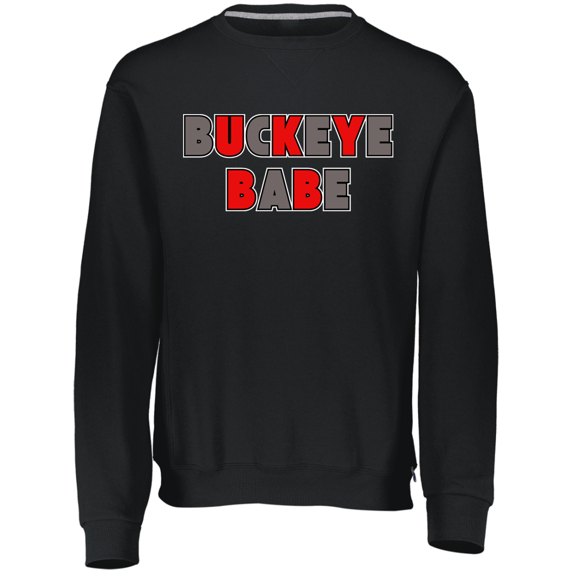 BUCKBABE Ohio State Youth Dri-Power Fleece Crewneck Sweatshirt