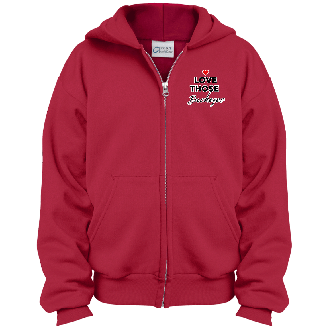 THOSE Ohio State Youth Full Zip Hoodie