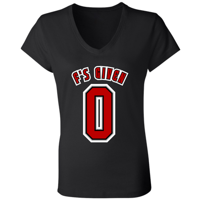 F'SGIVEN + SCHEDULE Ohio State Ladies' Jersey V-Neck T-Shirt