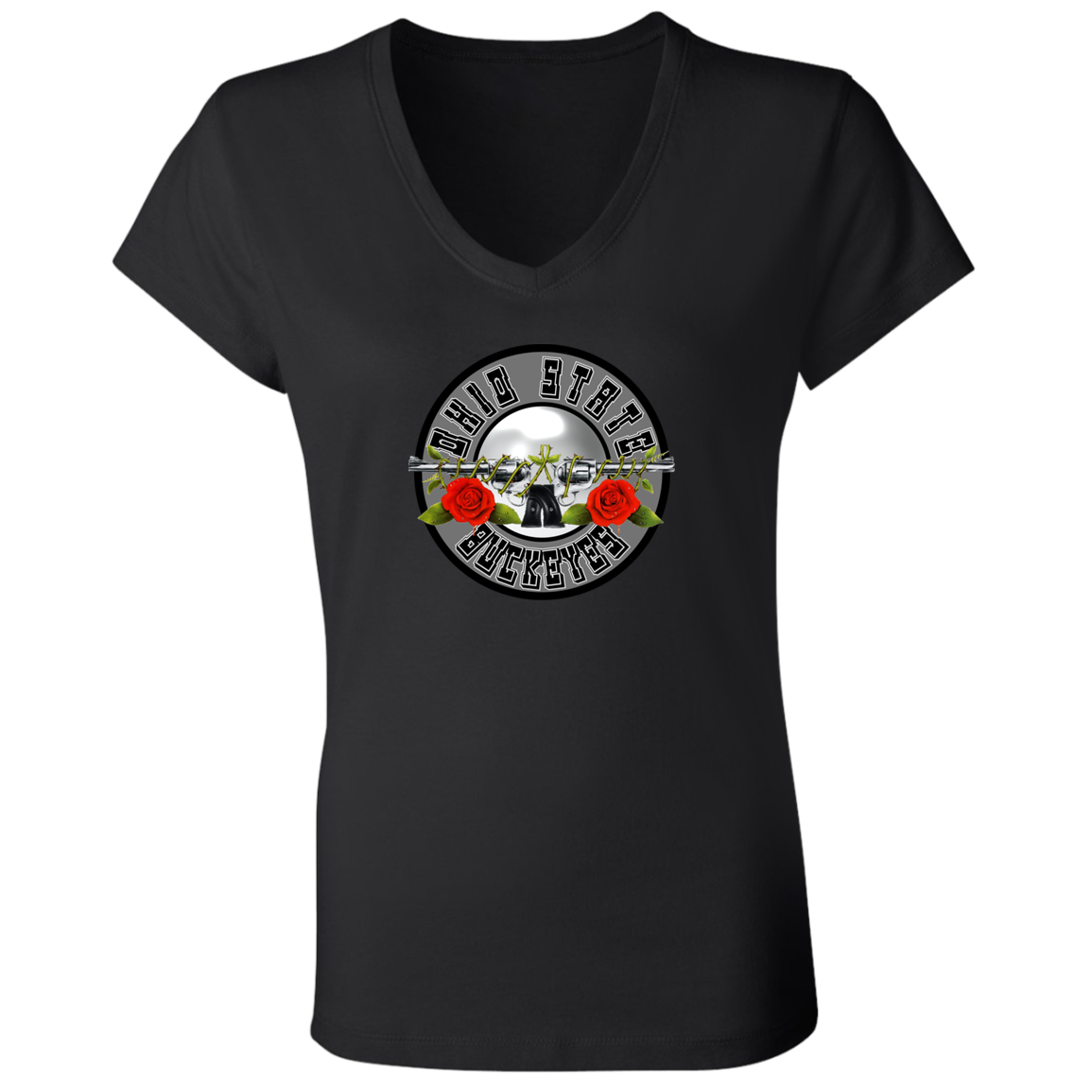 OBSESSION Ohio State Ladies' Jersey V-Neck T-Shirt