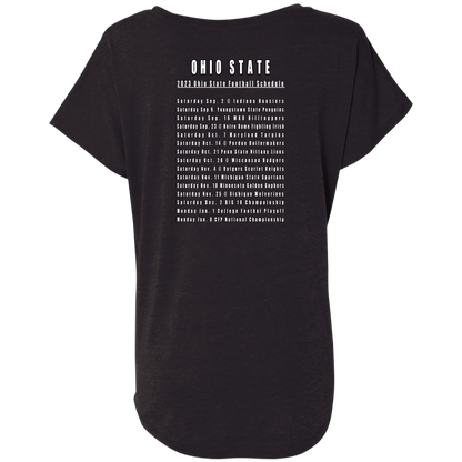 F'SGIVEN + SCHEDULE Ohio State Ladies' Triblend Dolman Sleeve