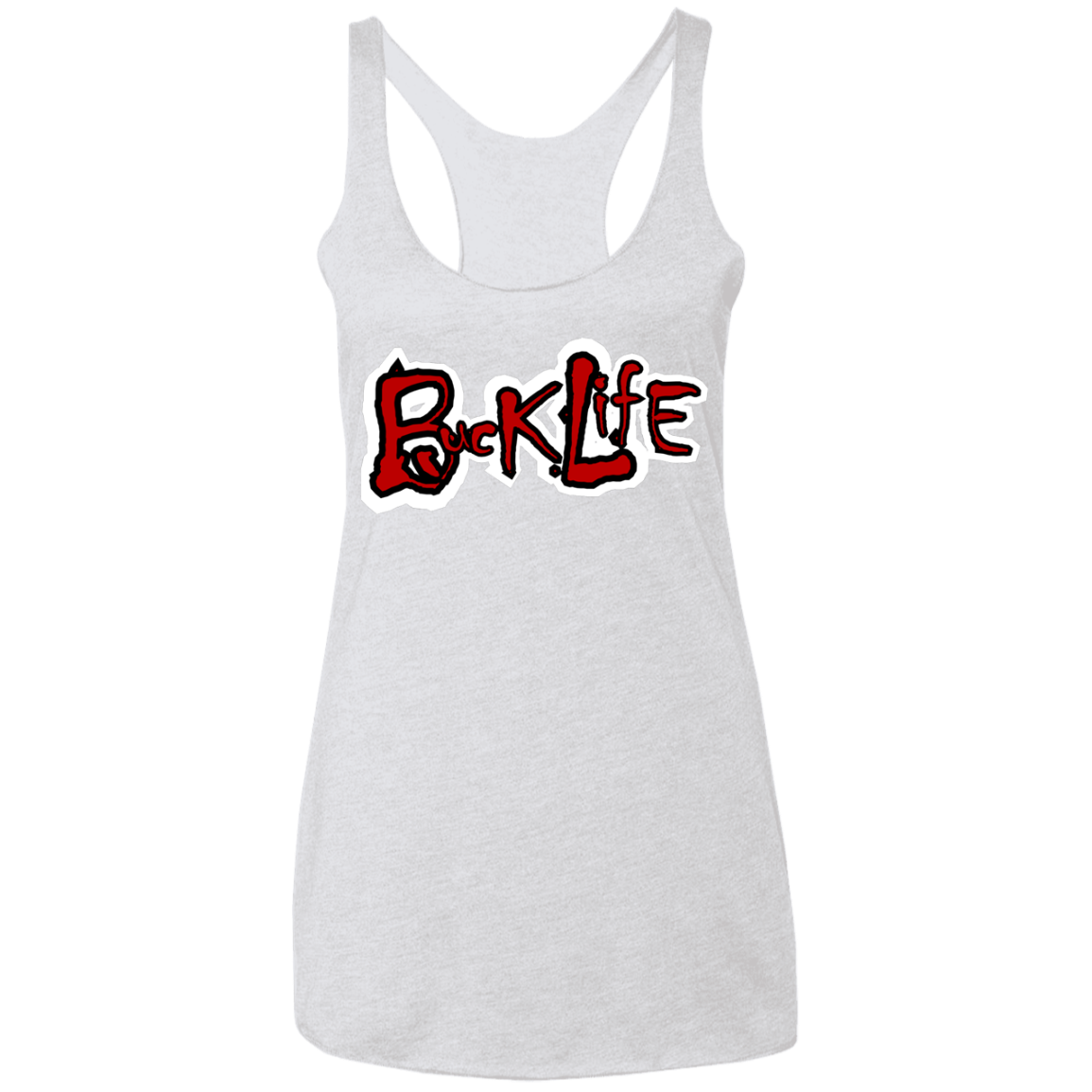 BUCK LIFE Ohio State Ladies' Triblend Racerback Tank