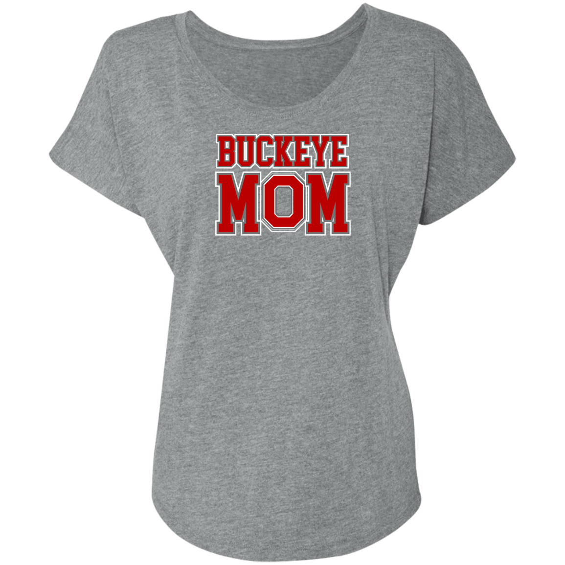 BM Ohio State Ladies' Triblend Dolman Sleeve