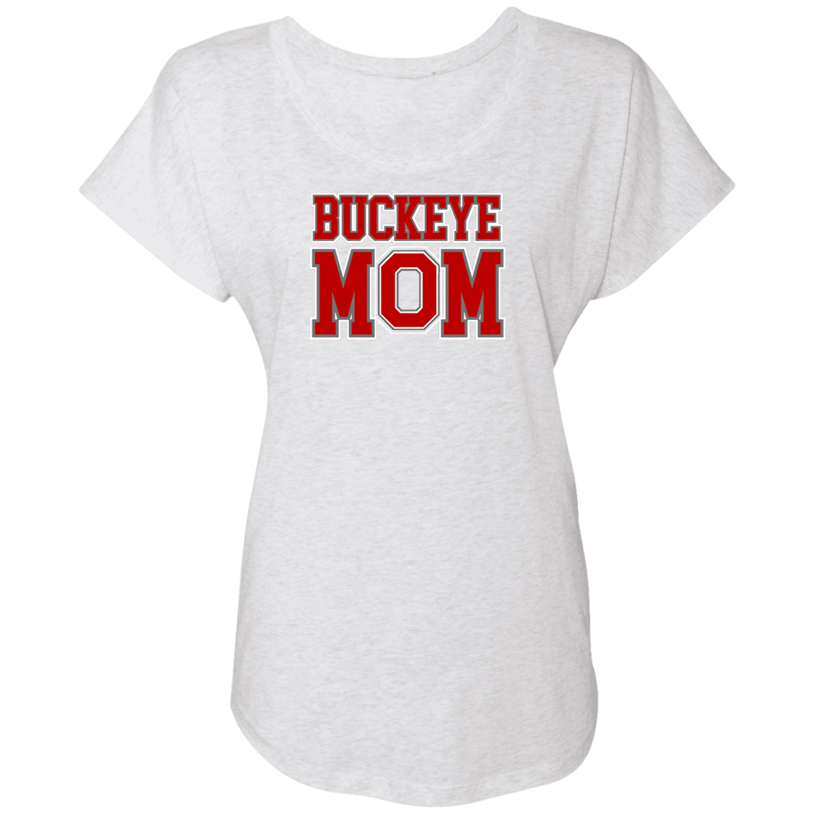 BM Ohio State Ladies' Triblend Dolman Sleeve