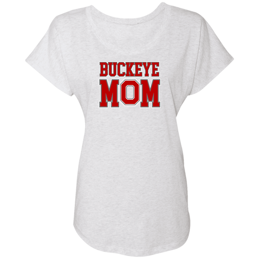 BM Ohio State Ladies' Triblend Dolman Sleeve