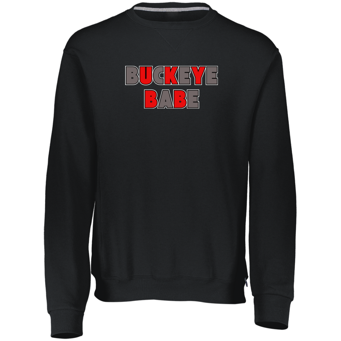 BUCKBABE Ohio State Dri-Power Fleece Crewneck Sweatshirt