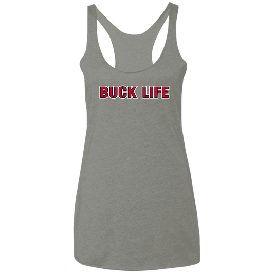 BUCKLIFE Ohio State Ladies' Triblend Racerback Tank