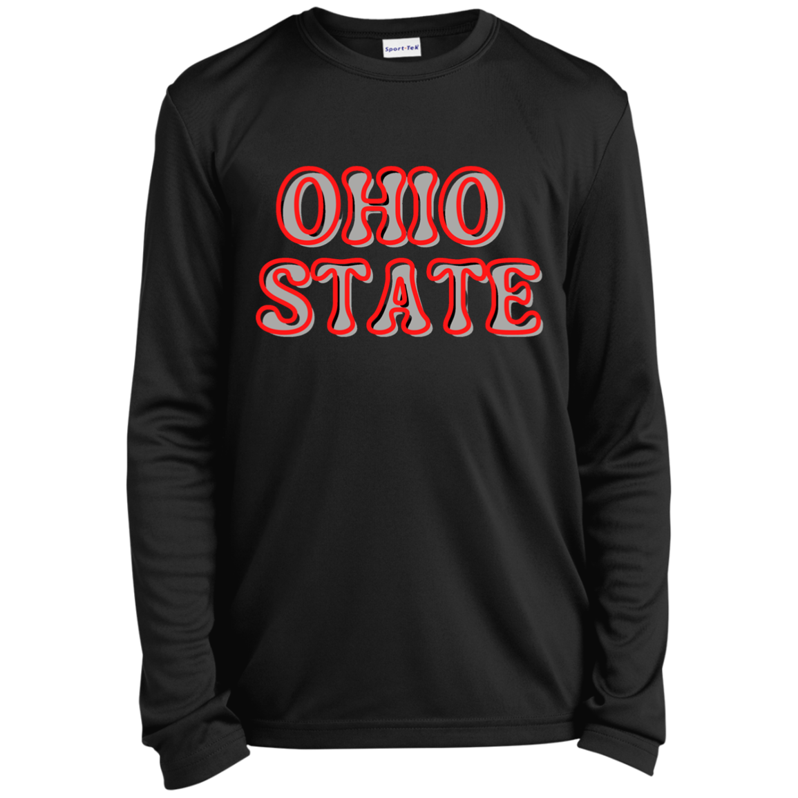 OSTATE Ohio State Youth Long Sleeve Performance Tee