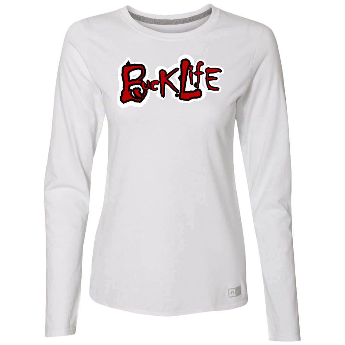 BUCK LIFE Ohio State Ladies’ Essential Dri-Power Long Sleeve Tee