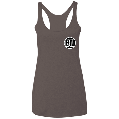 BNB Ohio State Ladies' Triblend Racerback Tank