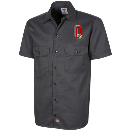 BLOCK Ohio State Dickies Men's Short Sleeve Workshirt