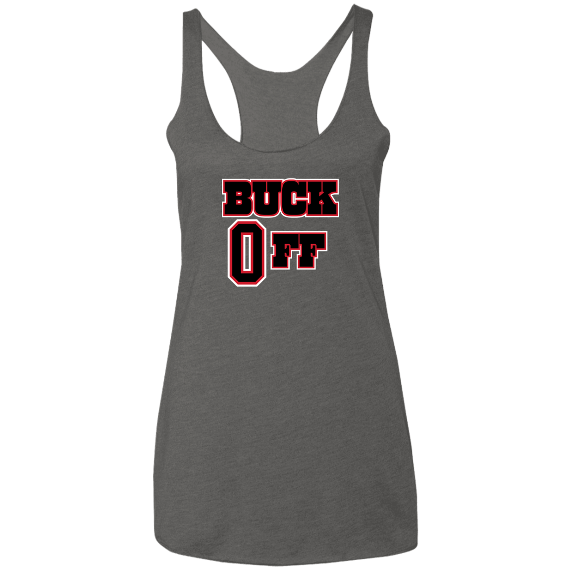 BUCKOFF Ohio State Ladies' Triblend Racerback Tank