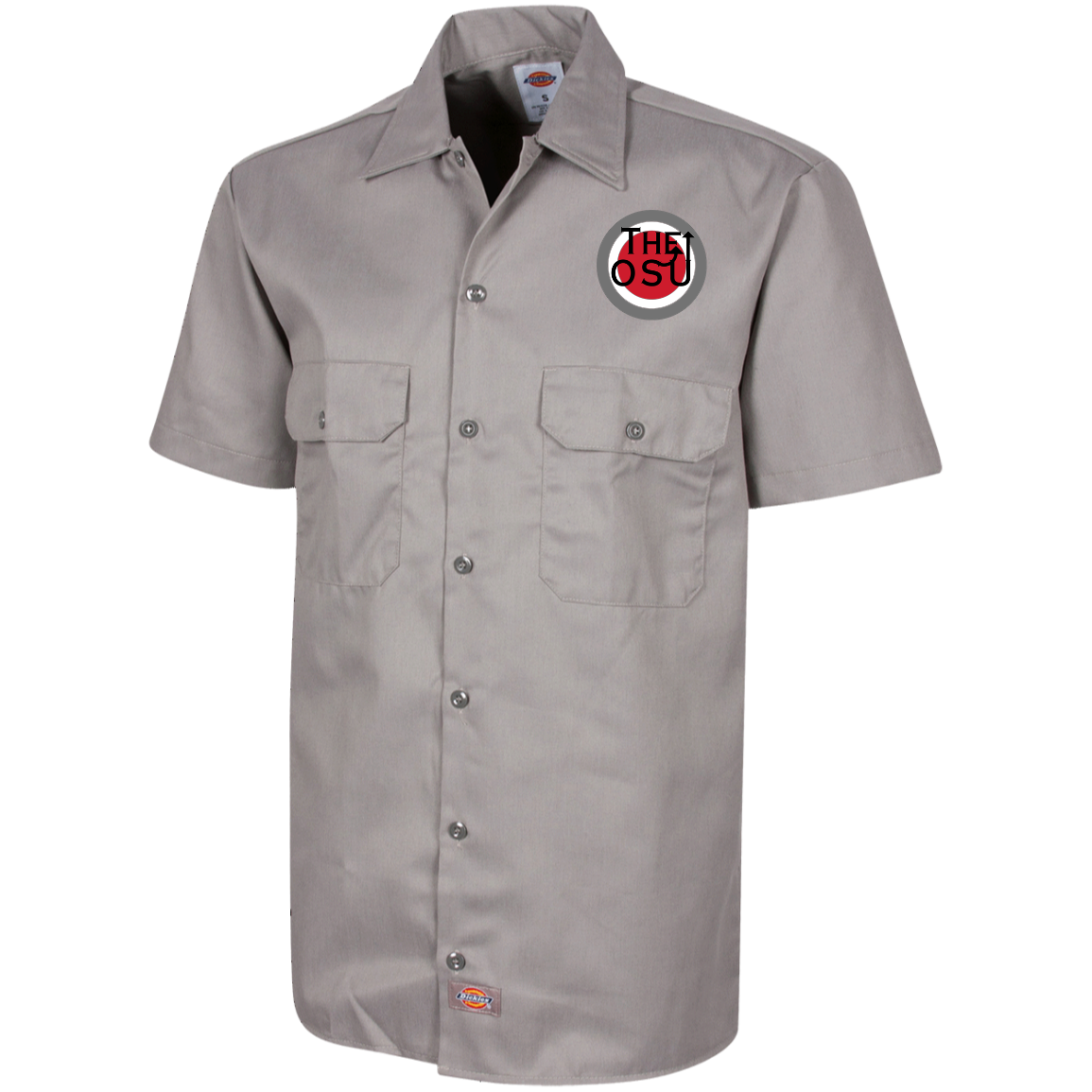 WHO SU Ohio State Dickies Men's Short Sleeve Workshirt