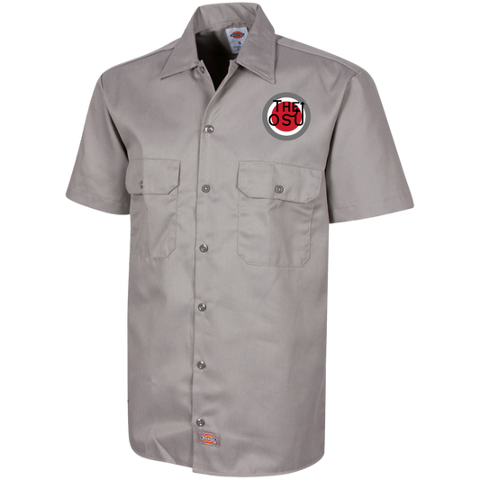 WHO SU Ohio State Dickies Men's Short Sleeve Workshirt