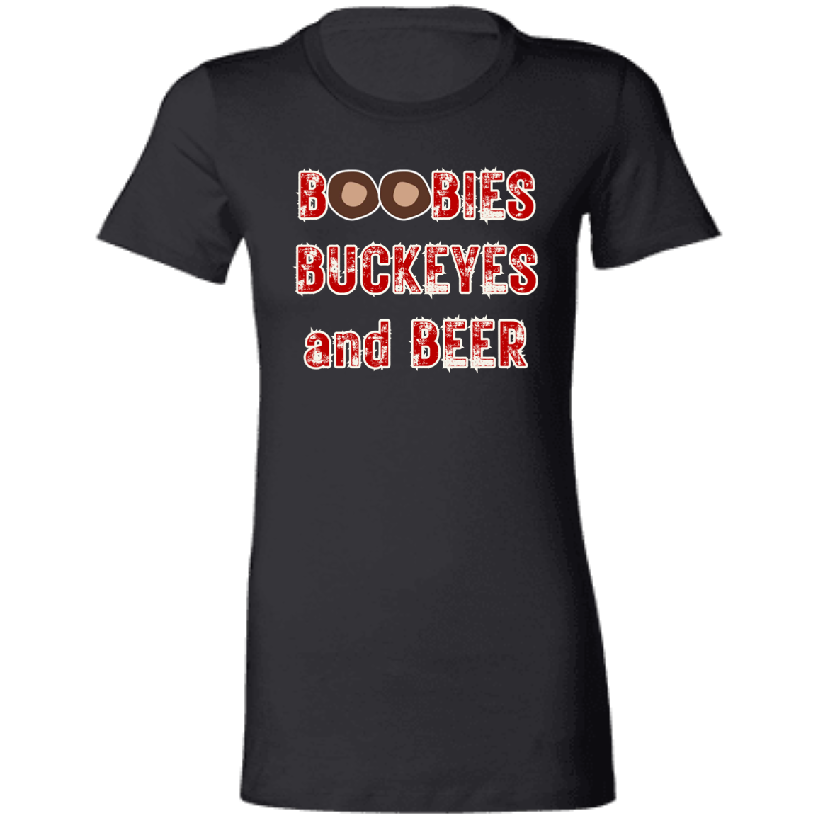 BOOBIES Ohio State Ladies' Favorite T-Shirt