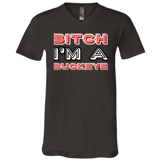 BITCH Ohio State Unisex Jersey SS V-Neck T-Shirt