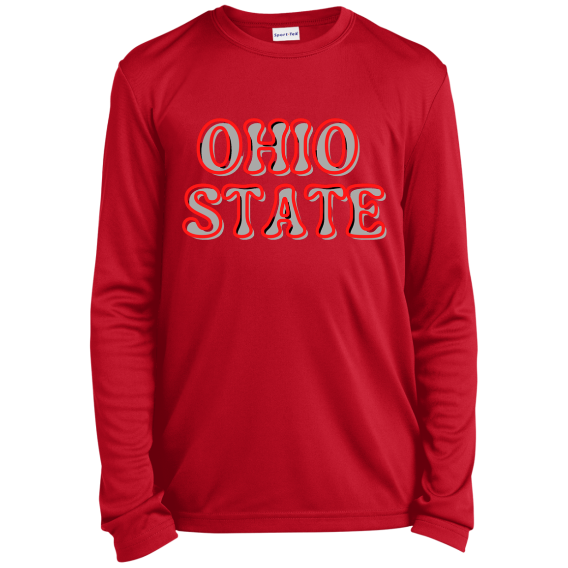 OSTATE Ohio State Youth Long Sleeve Performance Tee