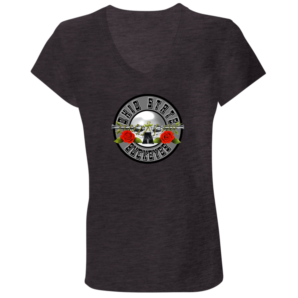 OBSESSION Ohio State Ladies' Jersey V-Neck T-Shirt