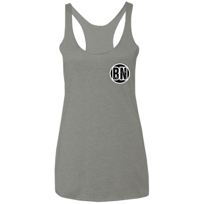 BUCK OFF Ohio State Ladies' Triblend Racerback Tank