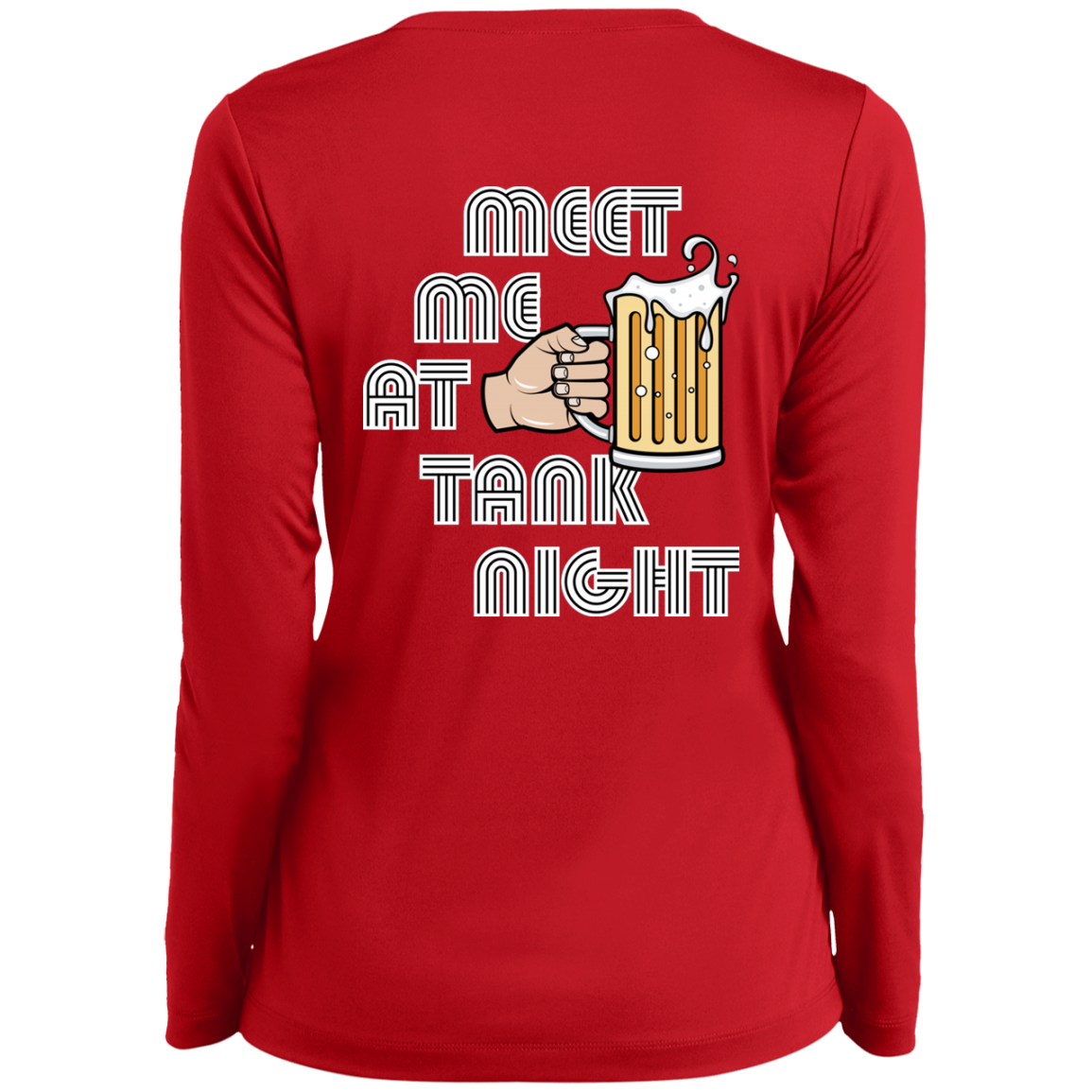 TANK NIGHT Ohio State Ladies’ Long Sleeve Performance V-Neck Tee