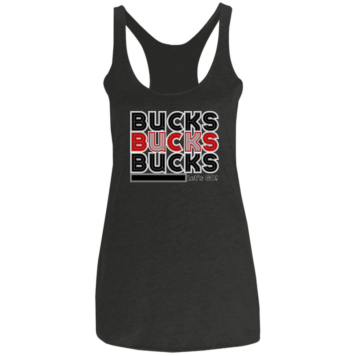 BUCKS Ohio State Ladies' Triblend Racerback Tank