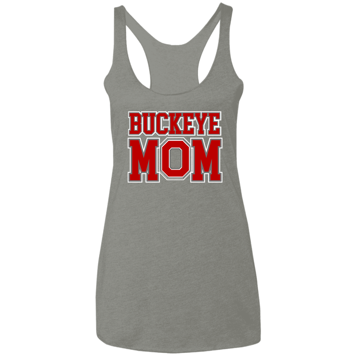 BM Ohio State Ladies' Triblend Racerback Tank