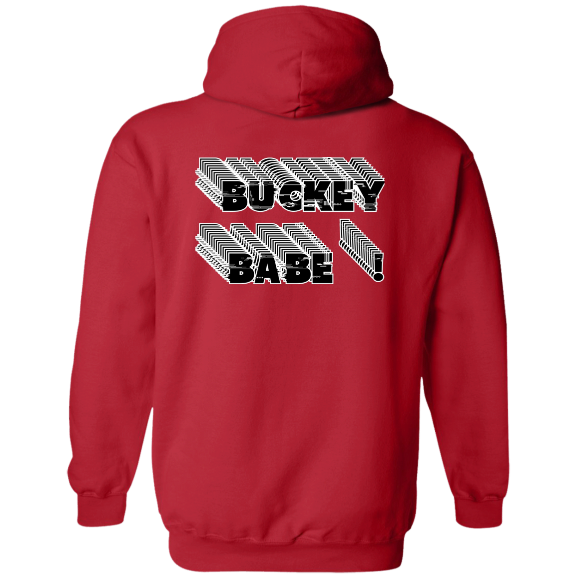 BUCKEYEBABE Ohio State Zip Up Hooded Sweatshirt