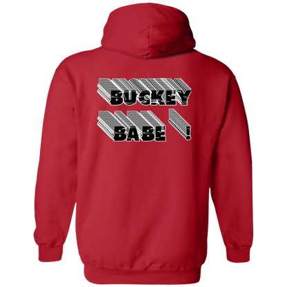 BUCKEYEBABE Ohio State Zip Up Hooded Sweatshirt