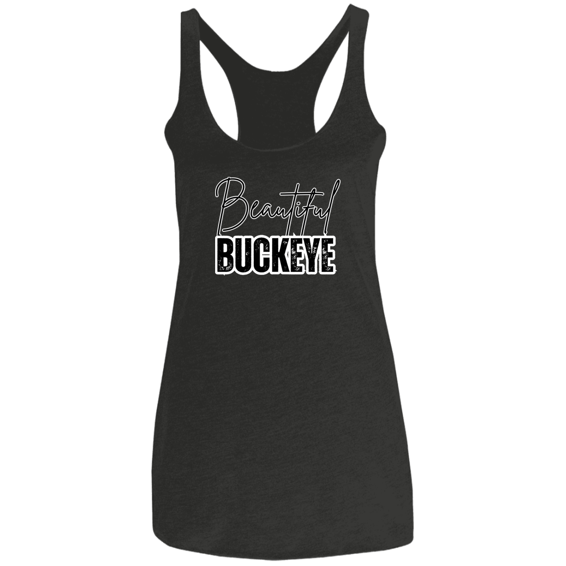 BEAUTIFUL Ohio State Ladies' Triblend Racerback Tank