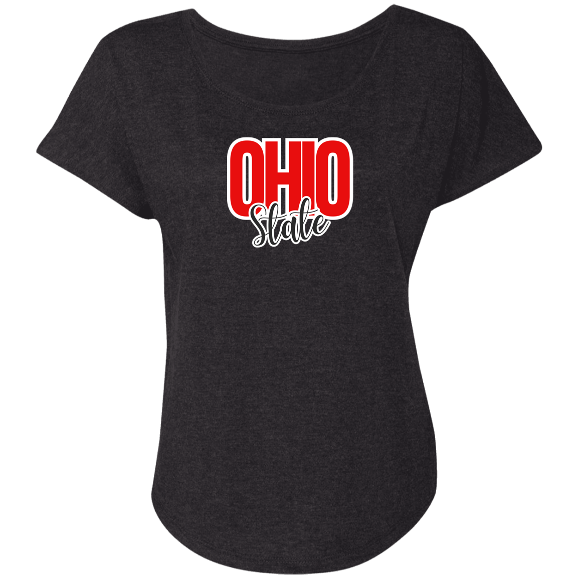 OHSTATE Ohio State Ladies' Triblend Dolman Sleeve