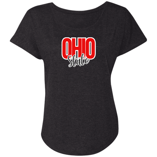 OHSTATE Ohio State Ladies' Triblend Dolman Sleeve