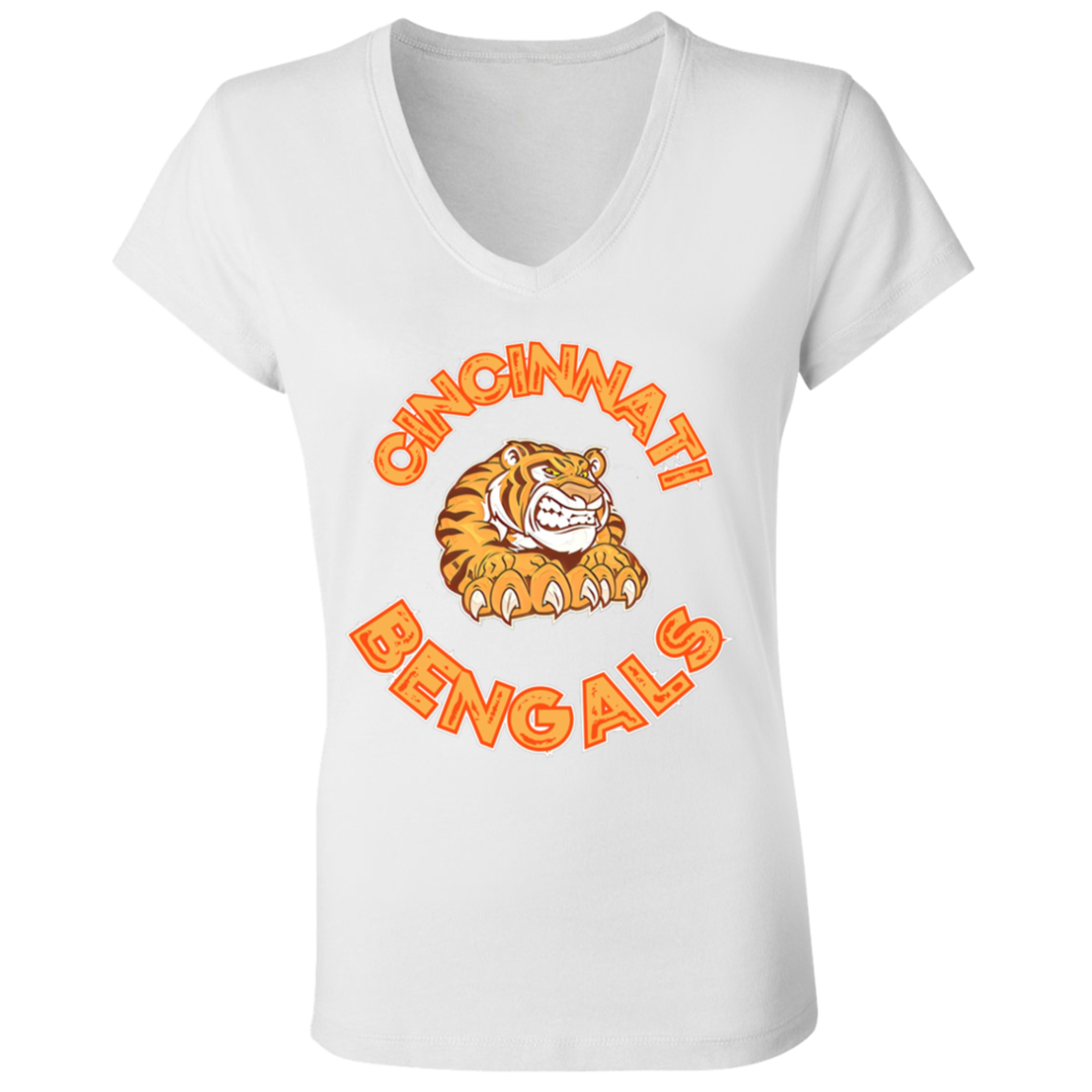 Cincinnati RETRO Ladies' Jersey V-Neck T-Shirt