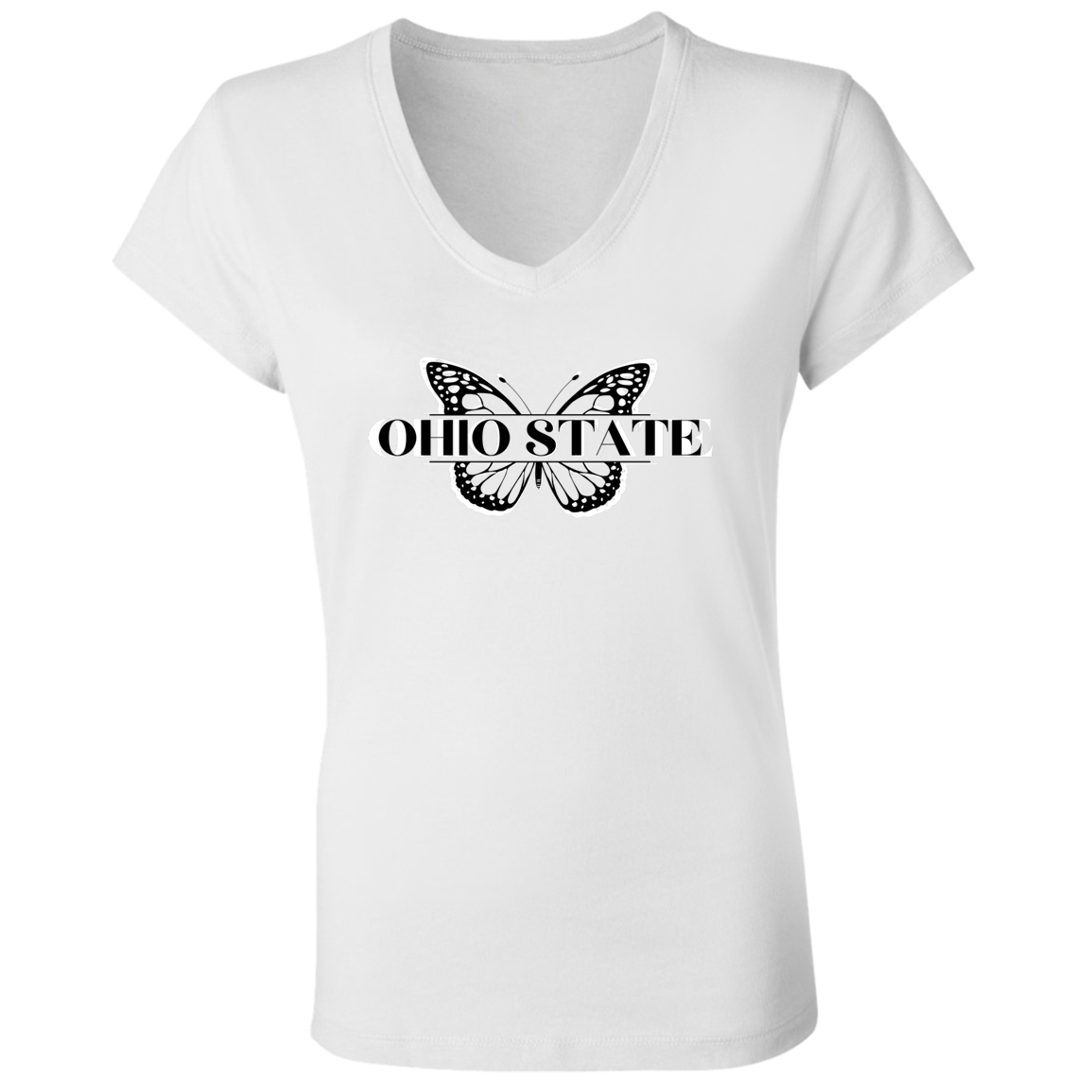 BUTTERLY Ohio State Ladies' Jersey V-Neck T-Shirt