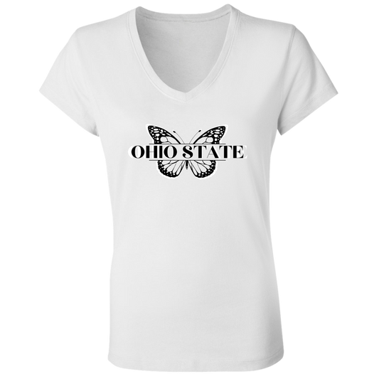 BUTTERLY Ohio State Ladies' Jersey V-Neck T-Shirt