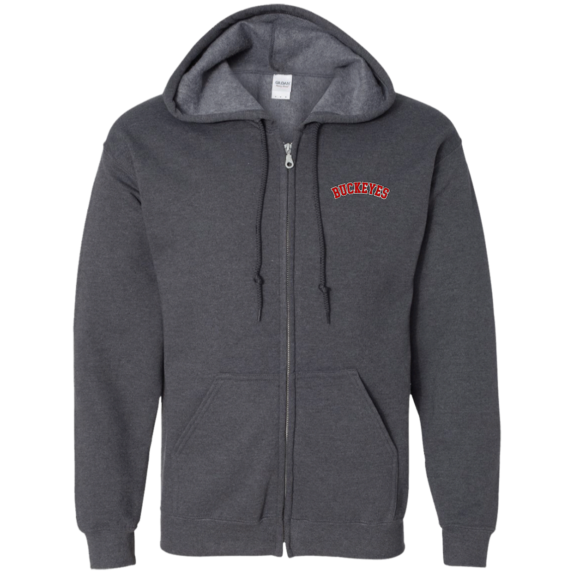 BUCKEYES Ohio State Zip Up Hooded Sweatshirt