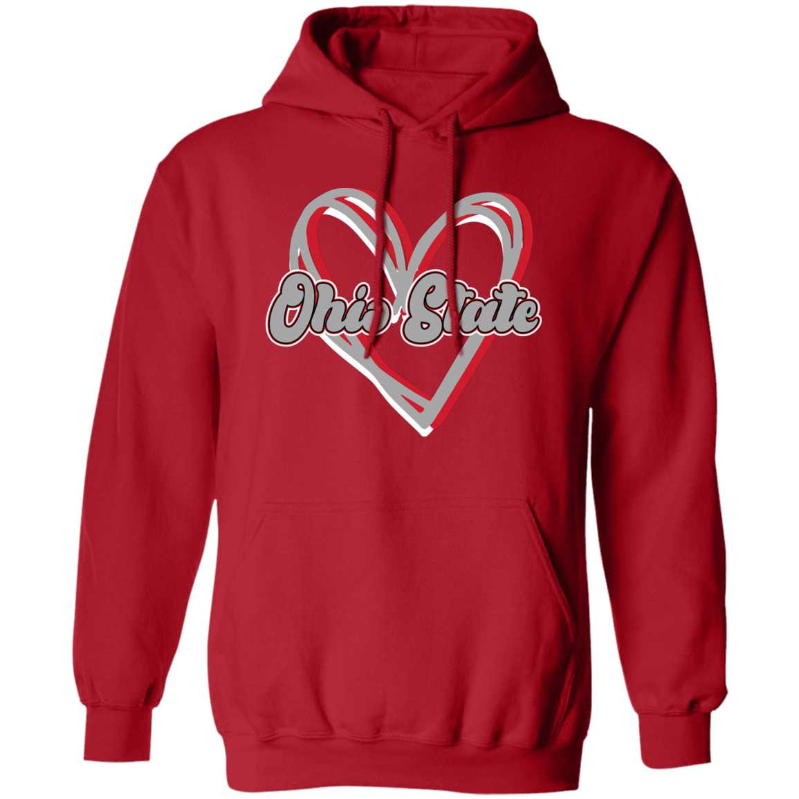 HEART Ohio State Pullover Hoodie