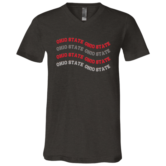 WAVE Ohio State Unisex Jersey SS V-Neck T-Shirt