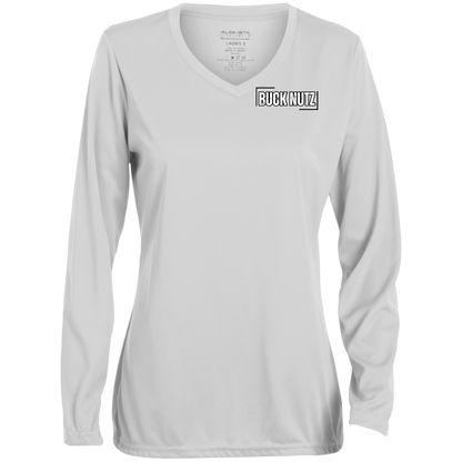 MICHIGAN CHOKE Ohio State Ladies' Moisture-Wicking Long Sleeve V-Neck Tee