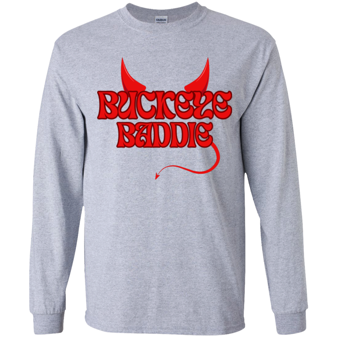 BADDIE Ohio State Youth LS T-Shirt