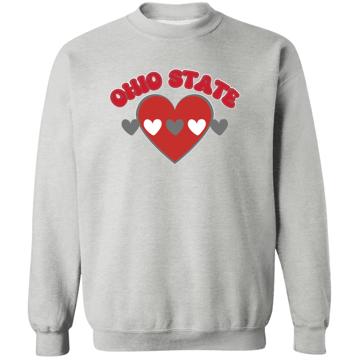 LOVE Ohio State Crewneck Pullover Sweatshirt