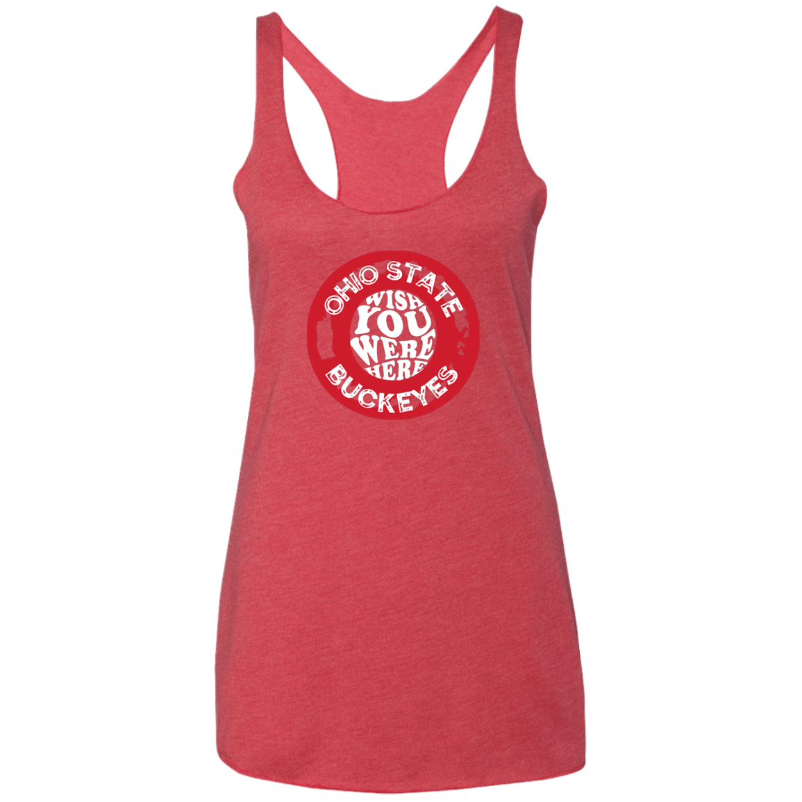 WISH Ohio State Ladies' Triblend Racerback Tank